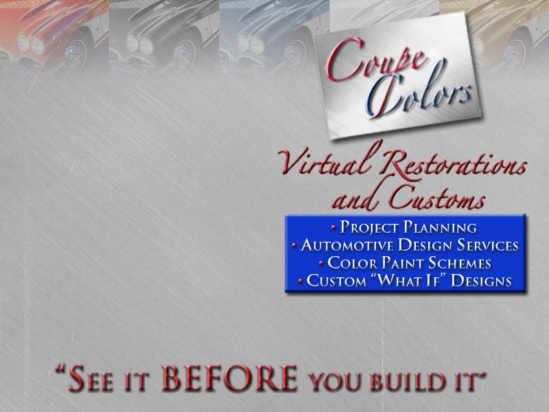 Coupe Colors - Home Page - 1962 Corvette Gradation